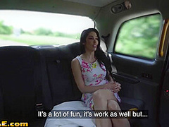 Busty taxi MILF rides taxi driver in car outdoor 4 discount