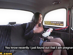 Taxi babe in stockings fucked in car outdoor for discount