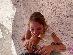 A Public Quickie Blowjob Leads To Fucking Petite Girlfriend At Home - Sammmnextdoor Date Night #15