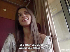 CzechStreets - A quickie on a fast train with an unfaithful beauty