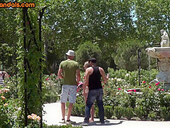 Public bitch drilled by nice dick in wet pussy hole