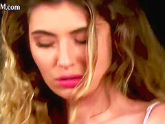 CFNM voyeur babe watches couple fucking while rubbing twat