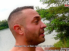 Cute curvy german teen slut meet and fuck date outdoor POV