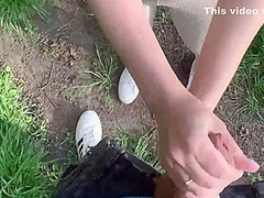 A Walk Along The River Bank Ended With A Blowjob And A Cumshot In The Mouth
