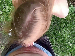 A Walk Along The River Bank Ended With A Blowjob And A Cumshot In The Mouth