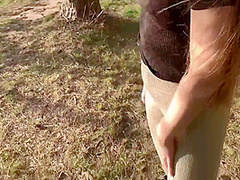 A Walk Along The River Bank Ended With A Blowjob And A Cumshot In The Mouth