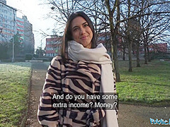 Beautiful Brunette Biology Student Cums Over A Stranger Cock