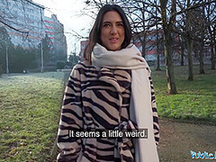 Beautiful Brunette Biology Student Cums Over A Stranger Cock