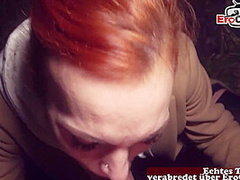 Street fuck in Night Skinny Hooker and german pickup agent