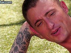 Bisexuals enjoy drilling slutty bitch in threesome fuck