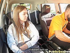 Public 21yo slut drilled in wet pussy by nice male dick