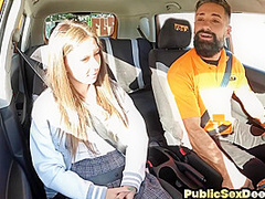 Public 21yo slut drilled in wet pussy by nice male dick