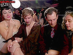 BDSM cheerleader spanked and fingered in public for voyeurs