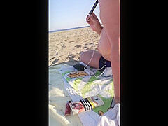 Voyeur public beach topless