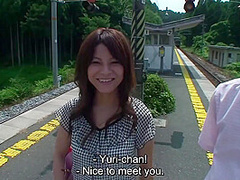 Japanese amateur couple outdoor exposure and raw van sex