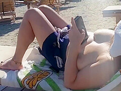 Voyeur beach topless