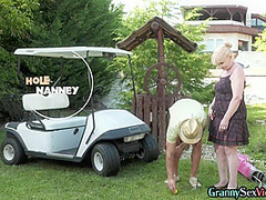 Nasty granny enjoys fucking in old pussy with big dick