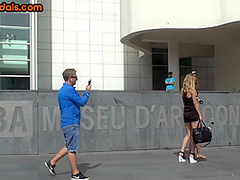 Public medium boobs babe fucked n disgraced in front voyeurs