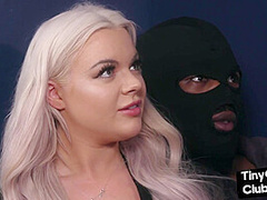 SPH IR femdom babe fucked in front of tiny dick voyeur