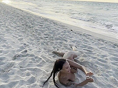 Swims In Atlantic Ocean And Poses Naked On A Public Beach In Cuba - Monika Fox