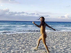 Swims In Atlantic Ocean And Poses Naked On A Public Beach In Cuba - Monika Fox