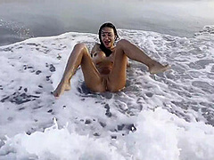 Swims In Atlantic Ocean And Poses Naked On A Public Beach In Cuba - Monika Fox