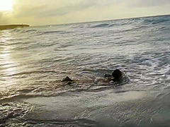 Swims In Atlantic Ocean And Poses Naked On A Public Beach In Cuba - Monika Fox