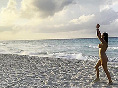 Swims In Atlantic Ocean And Poses Naked On A Public Beach In Cuba - Monika Fox