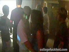 Coed party teen fucks cock after fingering