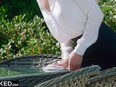 Cute Petite Blonde Zazie Devours Aarons Thick Bbc