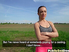 21yo public bitch fucked in missionary by big white dick