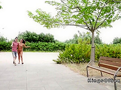 Teen Couple Making Sex Tape Outdoor