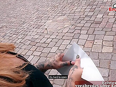 German big tits tattoo babe picked up at blind date