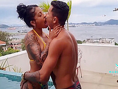 Mariana Martix - Fucked In An Outdoor Jacuzzi In Brazil - Shh!! Watch Out For The Neighbors 9 Min