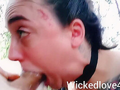 Super Sloppy Soaked Huge Dick Deepthroat Blowjob Messy Throat Pie