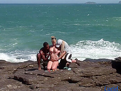 Blonde Babe With Perfect Huge Tits Takes Two Cocks And Gets Fucked In Her Ass Before Getting Tits Creamed And Eating A Load Of Cum 10 Min