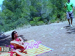 Hot Ebony With Perfect Body Gets Fucked In The Woods - Karla Sanchez