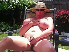 Mrs Ohio Milf Natural Big Titty Bbw Wanking Her Pussy Then