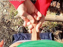 Skinny Teen Masturbate Handjob My Horny Dick Outdoor In The Wood 7 Min