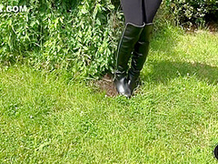 Licking Mistresss Muddy Boots Clean
