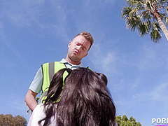 Grounded Teenage Slut Violet Starts Lets Delivery Man Fuck All of Her Holes GP2251 - PornWorld