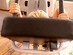 Louise in Perky Workout - DownblouseJerk