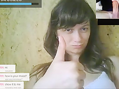 Chat roulette - russian girls big cock reactions 4