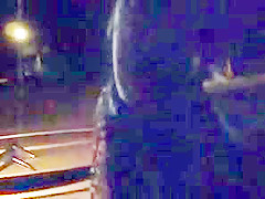 Slut fucking herself outside