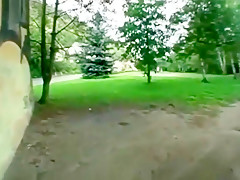 Sweet junior   dumb college girl suckin   fucking outdoors