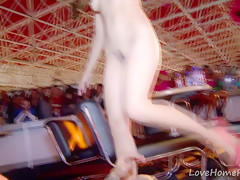 Hot Party Babe Gets Pounded In Public