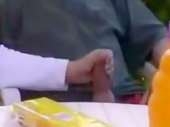 Couple making love in front of their friends