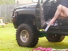 Horny couple take a break to fuck !