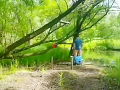 Wife with friend (outdoor)