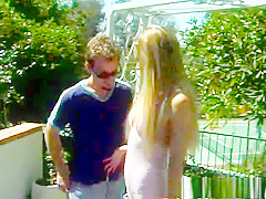 Amazing pornstar Bridgette Kerkove in incredible outdoor, blonde adult clip